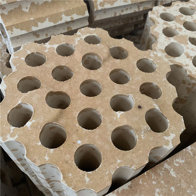 1250~1400°C 유리 오븐 실리카 화력 벽돌 ISO9001 인증과 불소연 벽돌