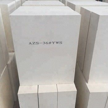 유리 오븐용 백형 합성 AZS 벽돌 불소연기 표준 SiO2 함량 33 36 41