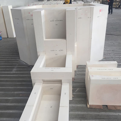 첨단 제조 공정으로 고온 저항 유리 kiln AZS 벽돌