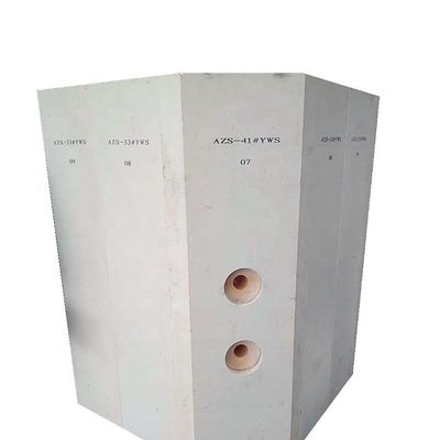 높은 SiO2 함량 전기 녹기 불탄 벽돌 백우화장용 아즈 벽돌