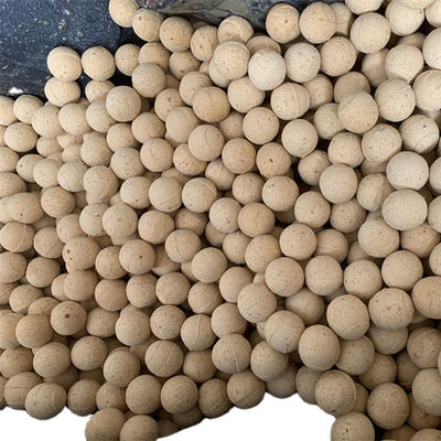 SiO2 함유율 0.1% 19mm 다이 알루미나 불소연 공 대량 밀도 2.25-2.65g/cm3