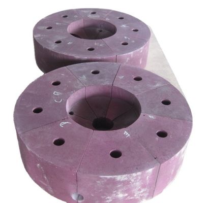 밀도 3.35g/cm3 분홍색 녹은 알루미나 크롬 코룬드 벽돌