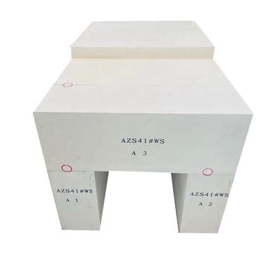 유리 kiln 36% 전류조각 지르코늄 코룬드 벽돌과 함께 융합 Azs 불소연 벽돌