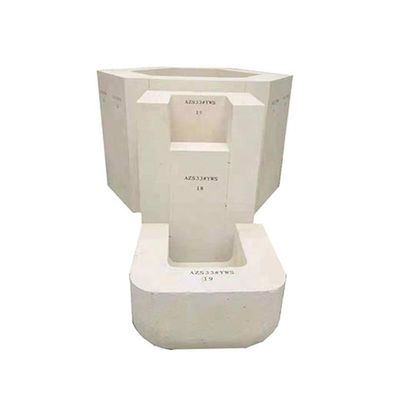 폐기물 융합 Cast AZS Zirconia Corundum 불소연 벽돌 저렴하고 오래 지속