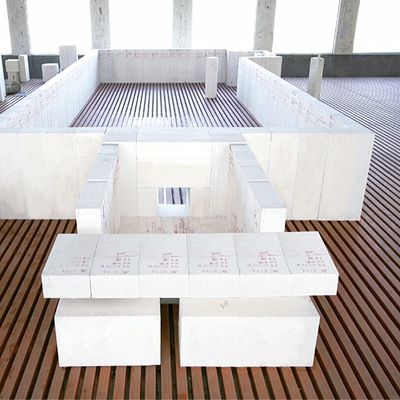 고온 내성 유리 AZS 불소연 벽돌 고온에 내구성과 낮은 겉보기 포러스성