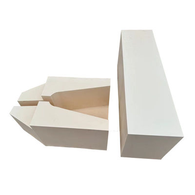 온도 AZS 불소연 벽돌 용해 및 폼핑 1900-2000C에서 ≥3.95g/cm의 높은 대량 밀도